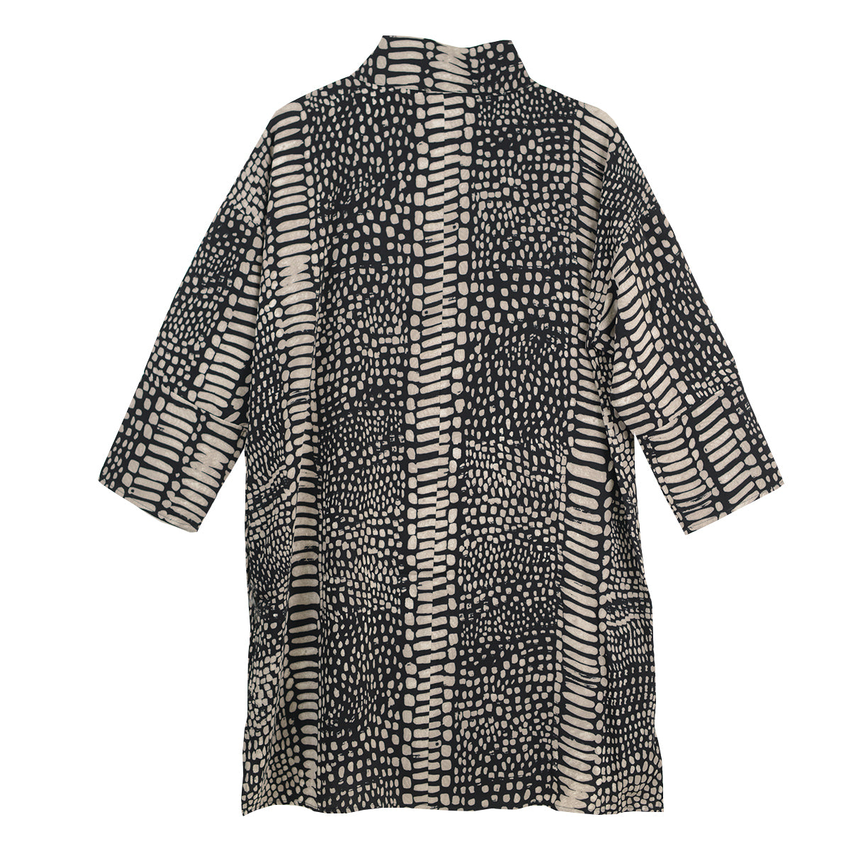Olivia By Habitat Crepe Stones Artistic Tunic (193122)(Black)