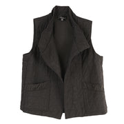 Olivia by Habitat Kaleidoscope Quilt Scenic View Vest (BLK)