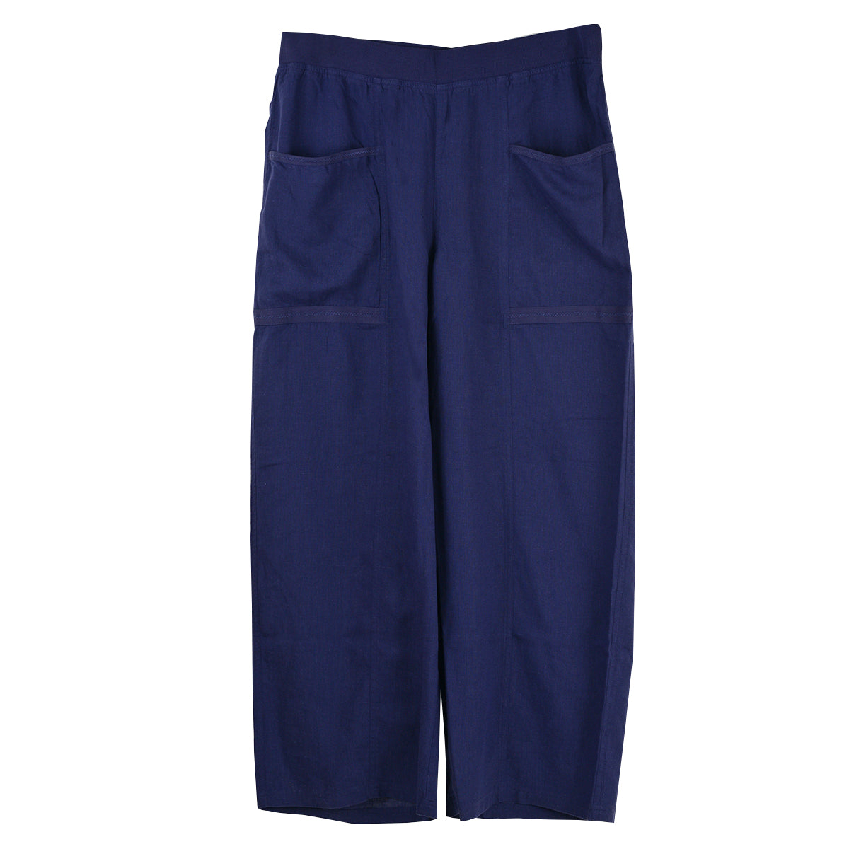 Escape Lake Linen Beach Flood Pant (63123)(Navy)