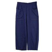 Escape Lake Linen Beach Flood Pant (63123)(Navy)