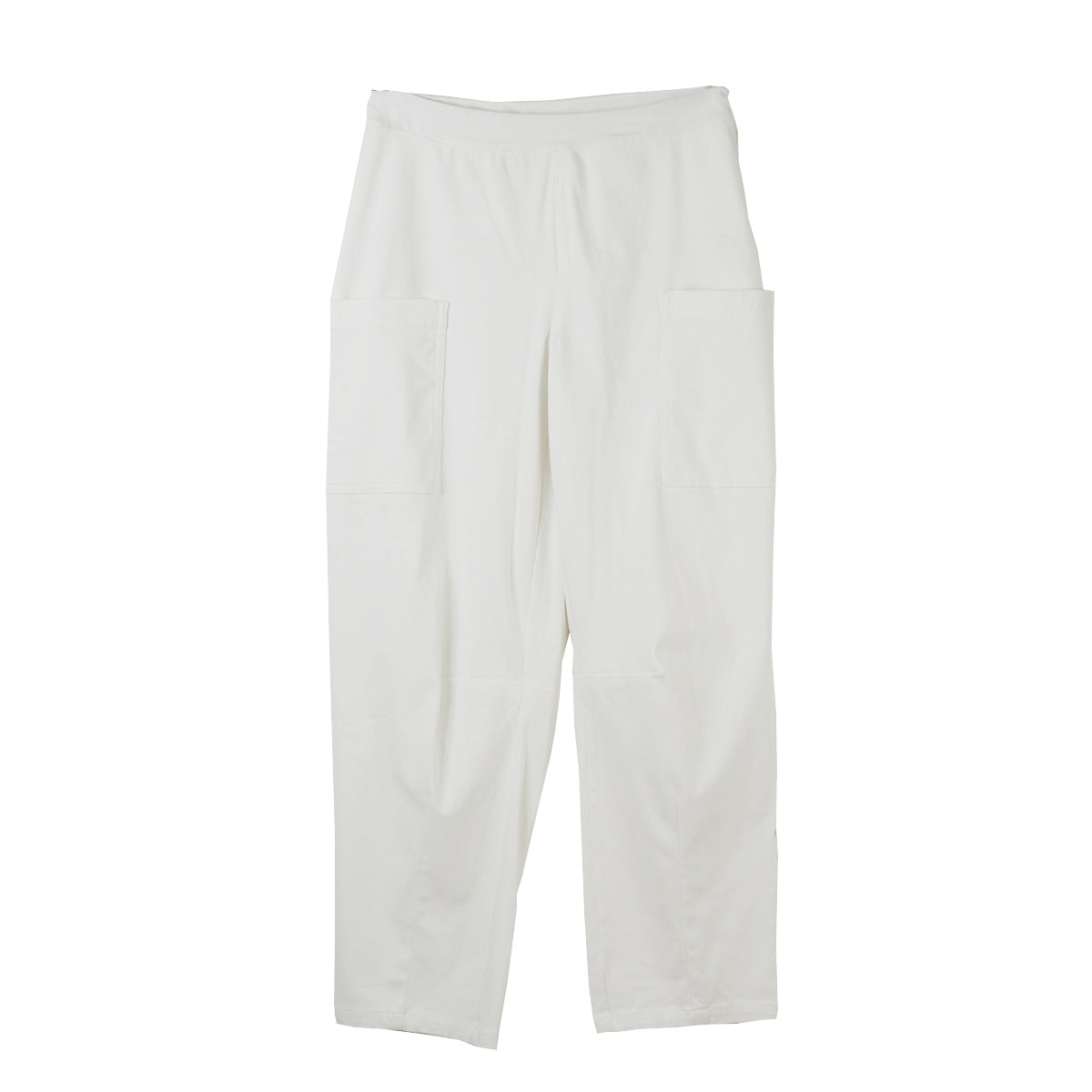 Escape Comfort knit Denim Darted Flood Jean (64016)(White)