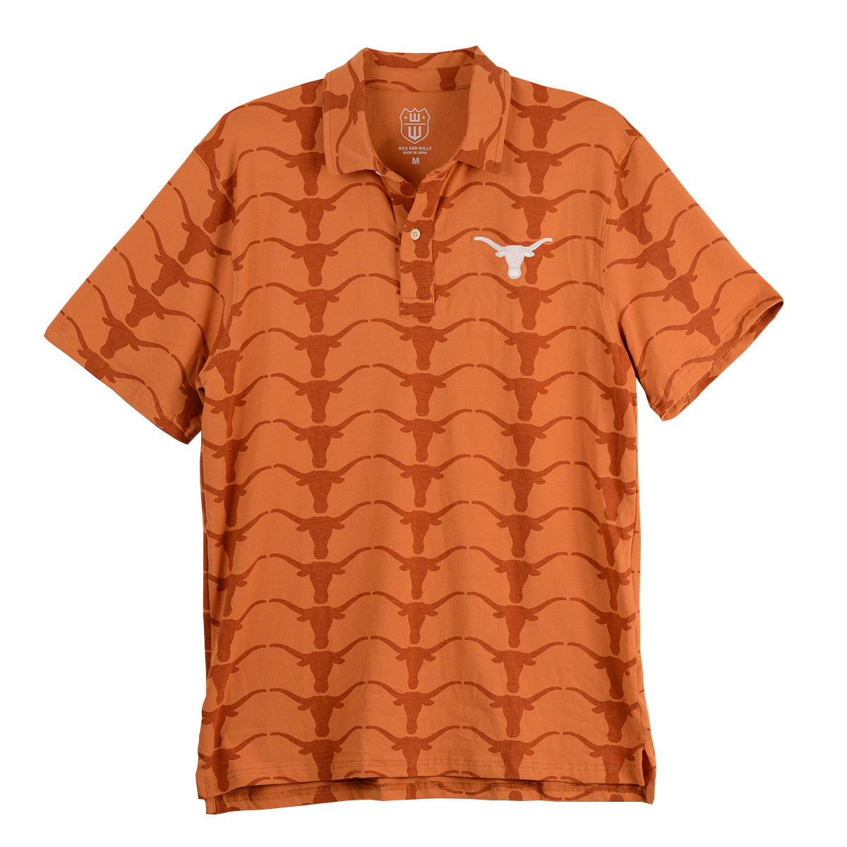 Texas Longhorn Wes & Willy Men's Tonal Polo (2358TEX)