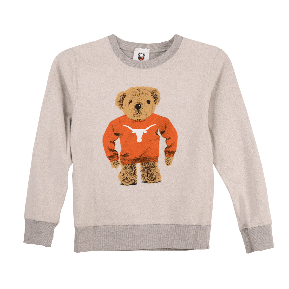 Texas Longhorn Wes & Willy Kid Reversible Fleece Pullover (1975TEX) (HEATHER)