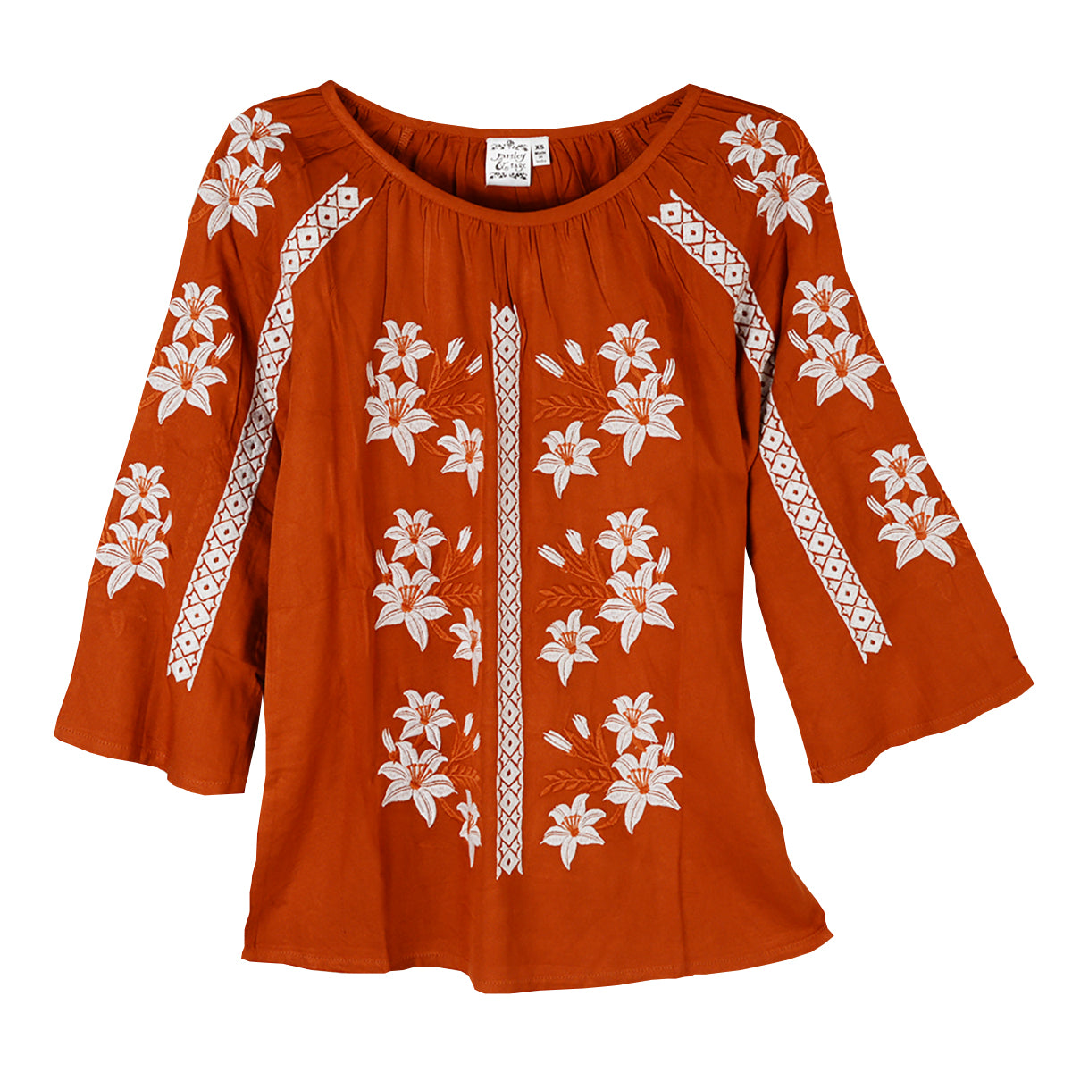 Parsley & Sage Sarah Embroidered Shirt (2 Colors) (19W259C)