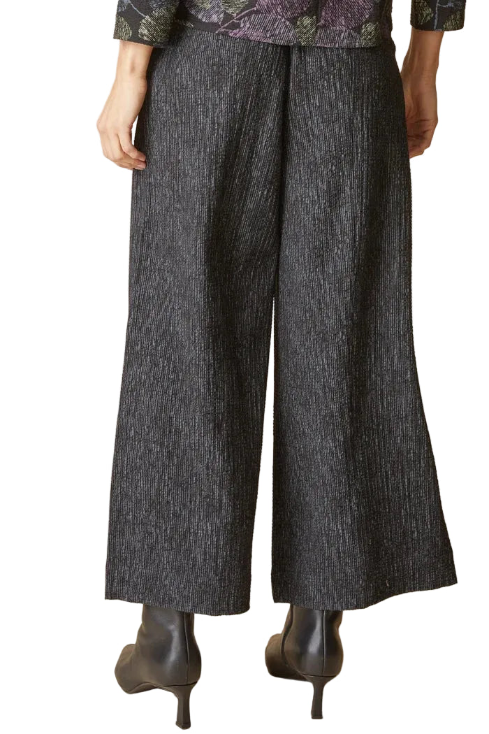 Habitat Crinkle Crepe Leaves Aria Pant (20062) (Black)
