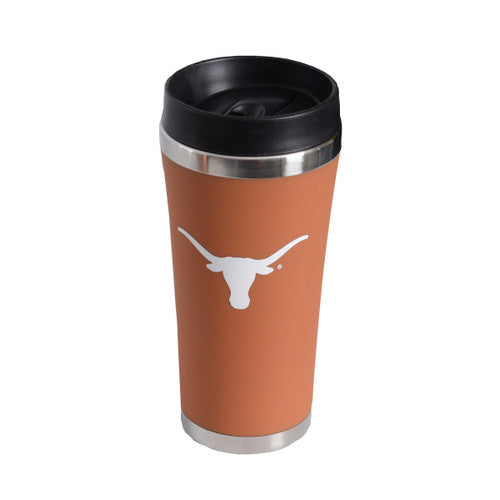 Texas Longhorn Burnt Orange Satin Finish Travel Tumbler (SF6155BO)