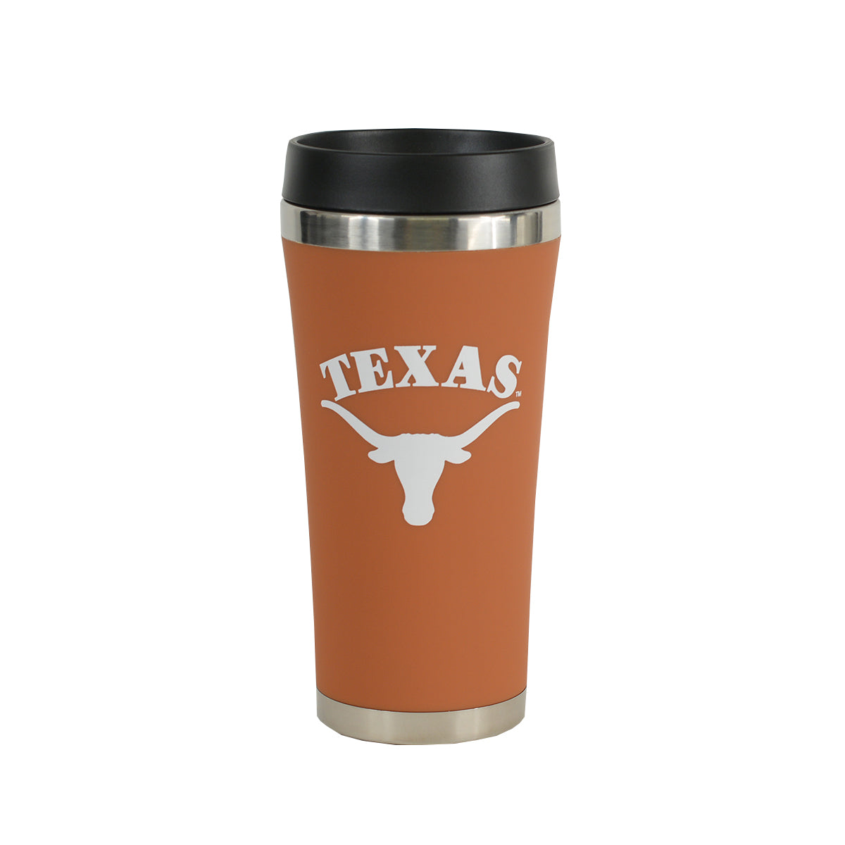 Texas Longhorn Burnt Orange Satin Finish Travel Tumbler (SF6155BO)