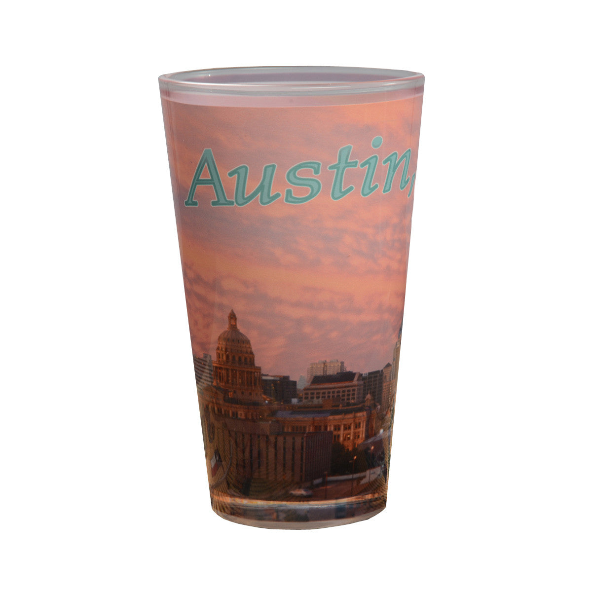 Picture Perfect Austin Skyline Pint Glass 16 oz (2023DEN)
