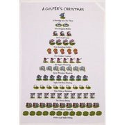 Peking Handicraft A Golfer's 12 Days of Christmas Kitchen Towel