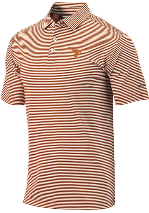 Texas Longhorn Men's Columbia Invite Omni Wick Stripe Polo (21S13MP-CDR824)