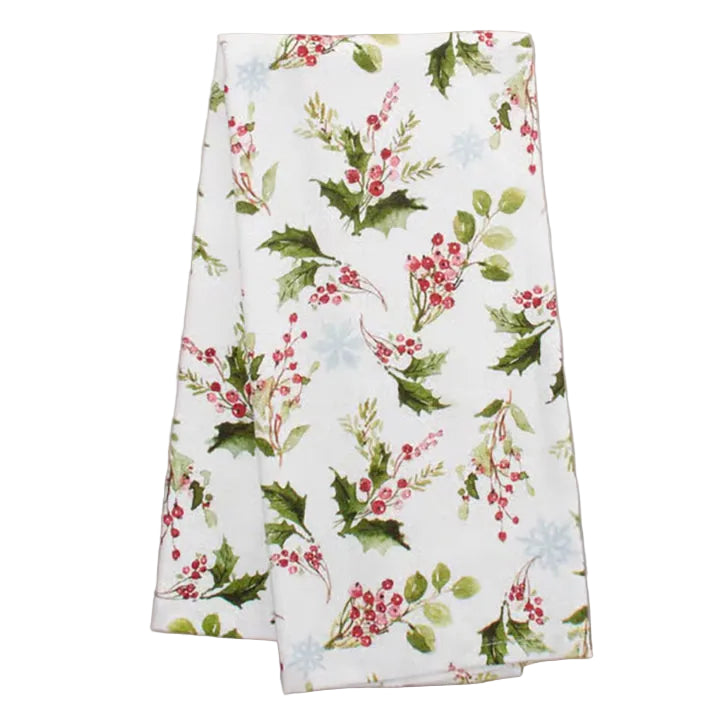 Kay Dee Winterberry Holly Toss Dual Purpose Towel (H8356)