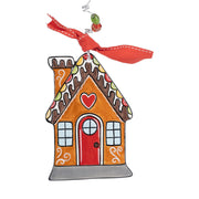 Glory Haus Ceramic Gingerbread Flat Ornament