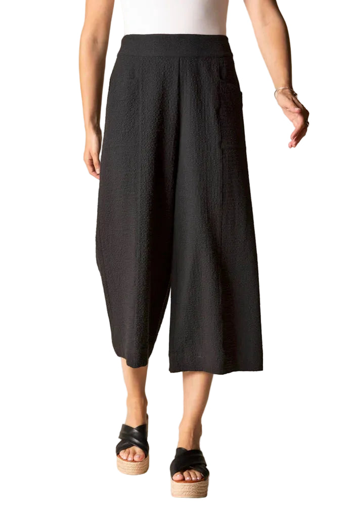 Habitat Crinkle Crepe Aria Capri (21362)(Black)