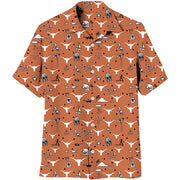 Texas Longhorn Wes & Willy Men's Beach Party Short Sleeve Shirt (2351TEX)
