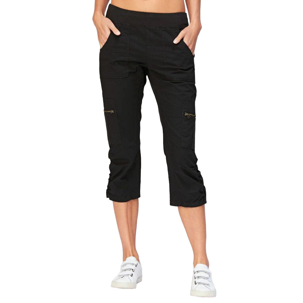 XCVI Nadia Black Crop Pant