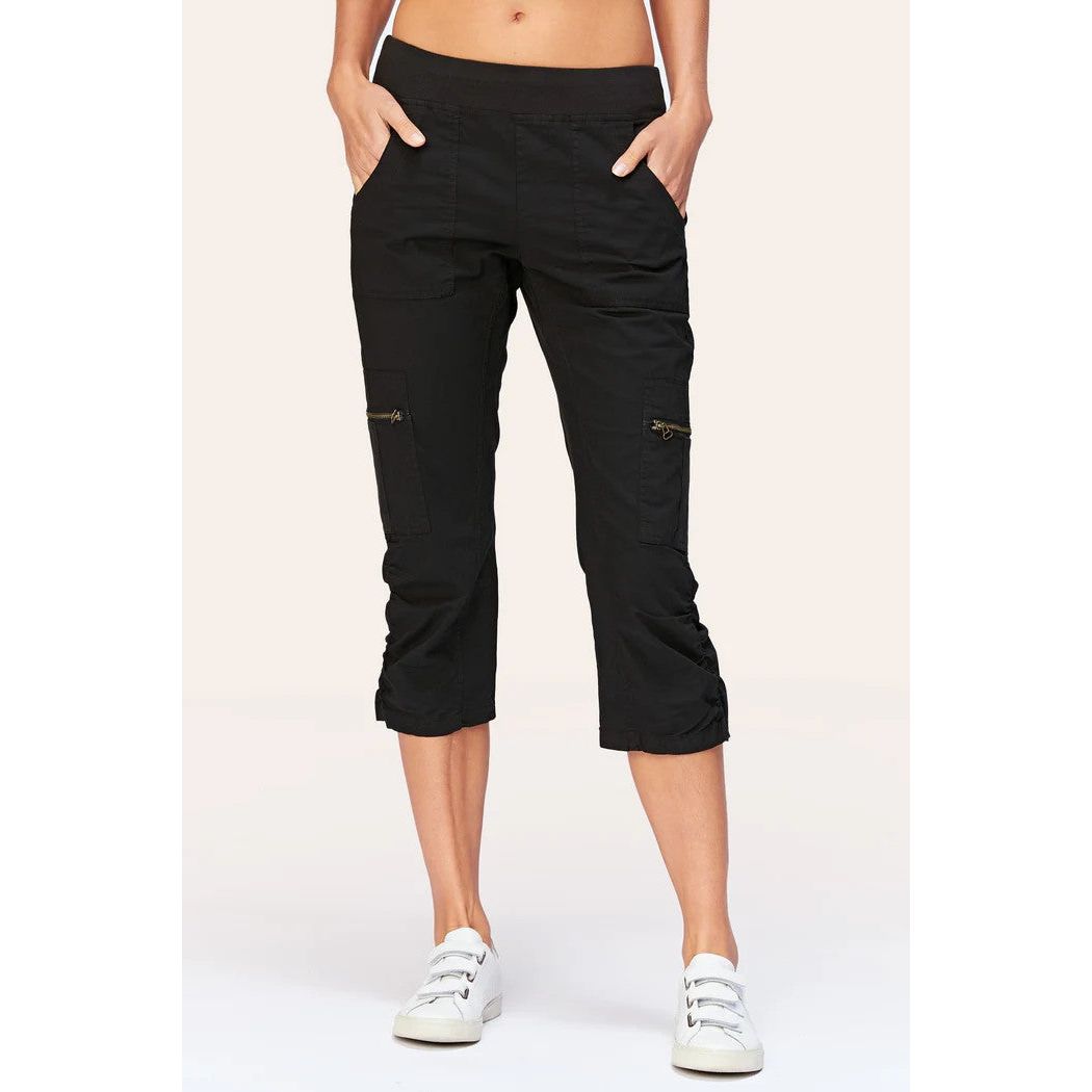 XCVI Nadia Black Crop Pant