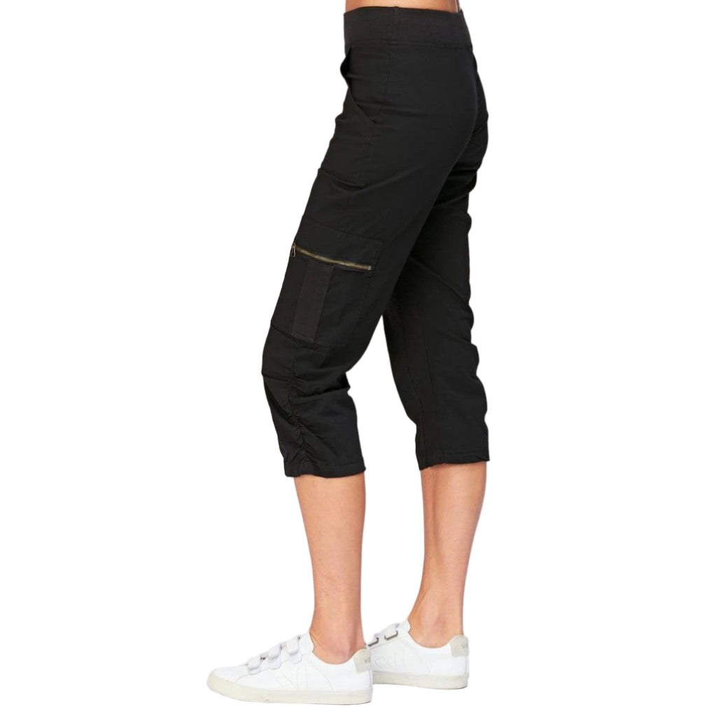 XCVI Nadia Black Crop Pant