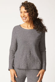 Habitat Pasadena Stripe Huntington Top (BLK) (21533)