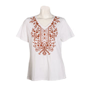 Parsley & Sage Carol Short Sleeve Top (2 Colors) (19W256B)