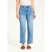 FDJ French Dressing Olivia Tonal Floral Embellished Straight Crop Jeans