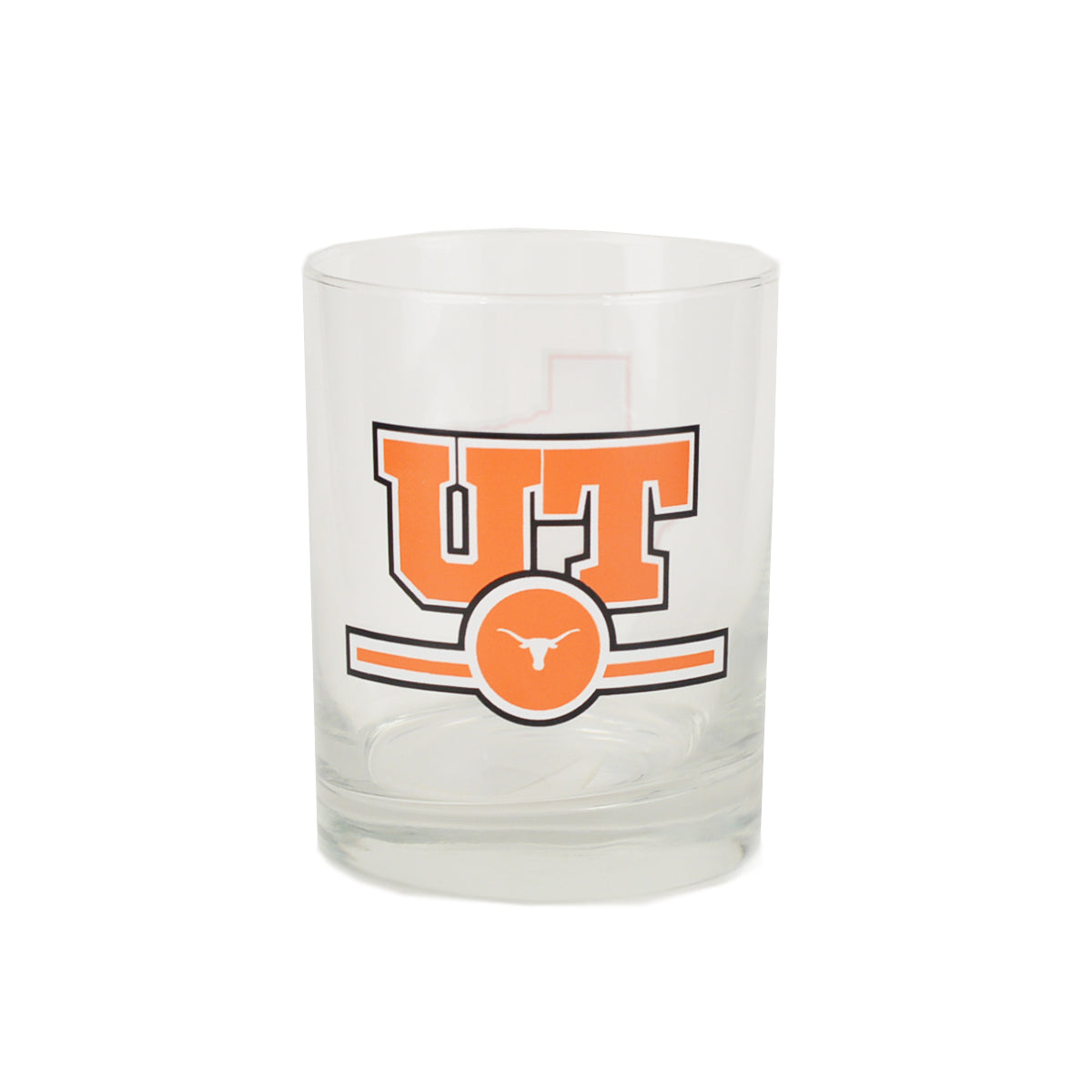 Logo brands Vintage UT on The Rocks 14oz letterman GLASS