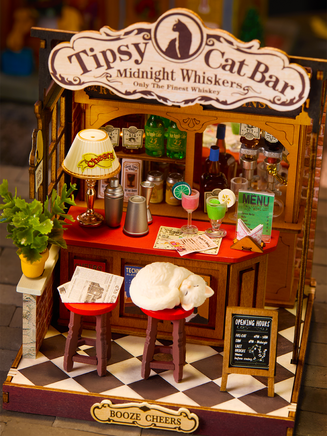 Tipsy Cat Bar Rolife DIY Miniature House