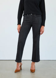 FDJ French Dressing Olivia Pintuck Wide Leg Ankle Jeans (220872)(Black Wash)