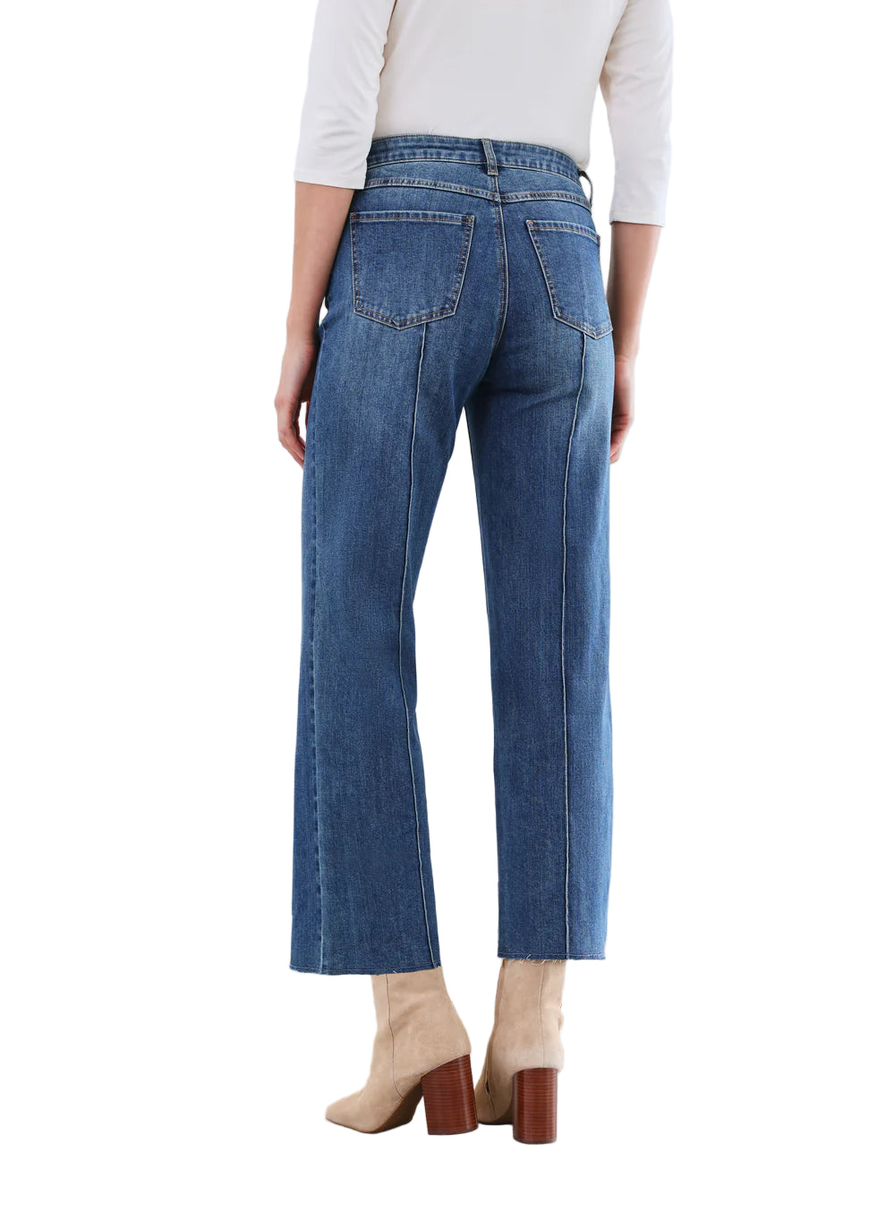 FDJ French Dressing Olivia Pintuck Wide Ankle Jeans (2201779)(vintage Wash)