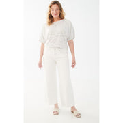 FDJ French Dressing Olivia Pintuck Wide Leg Ankle Jeans (2201948) IVORY