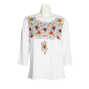 Sabaku Primavera 3/4 Sleeve Tee (White)(221WHT3/4s)