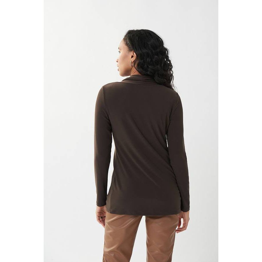 Joseph Ribkoff Zip Accent Tunic (223203-3799) MOCHA