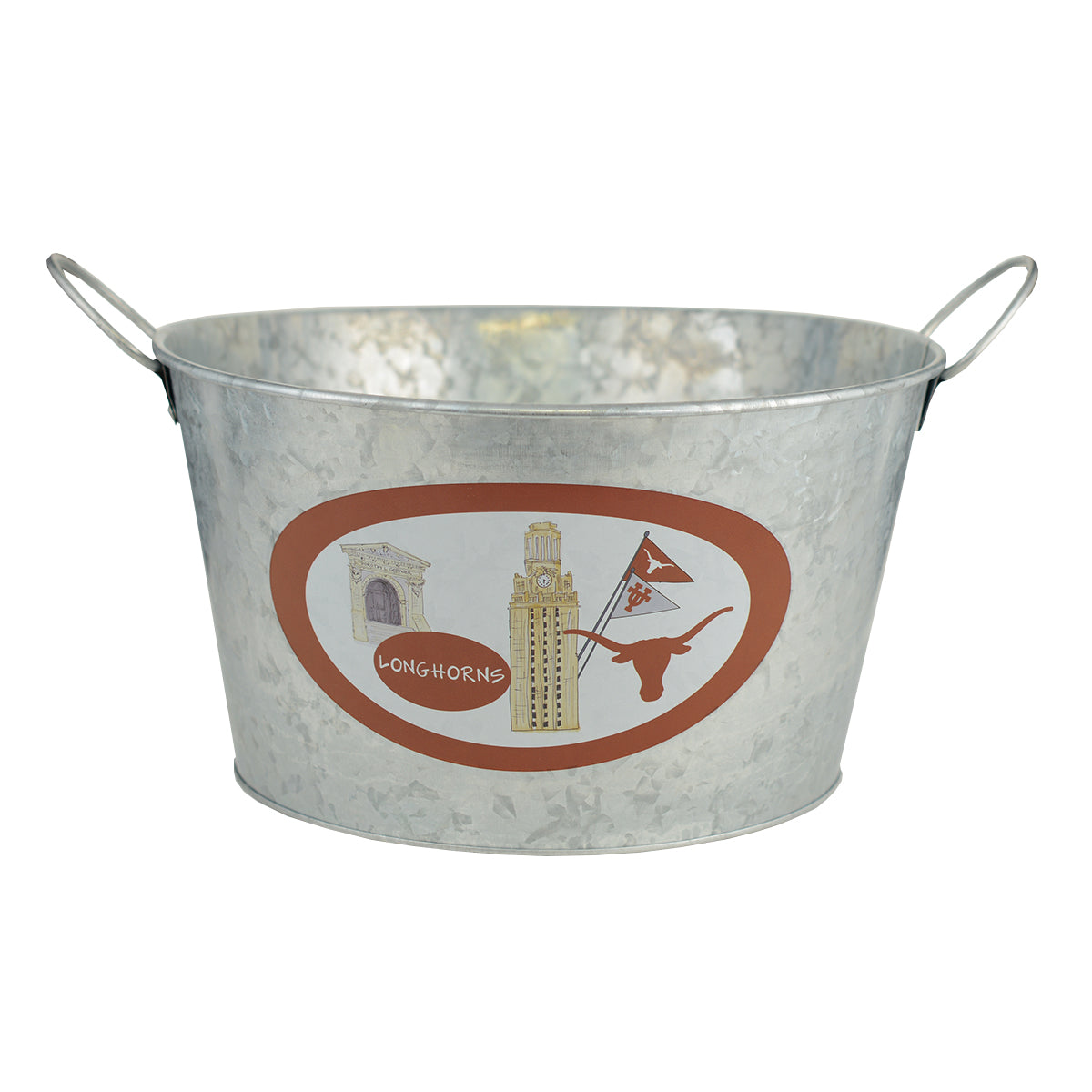 Texas Longhorn Magnolia Lane Metal Beverage Bucket
