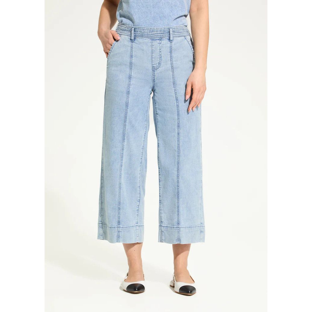 FDJ French Dressing Pull-On Powder Wash Crop Jeans