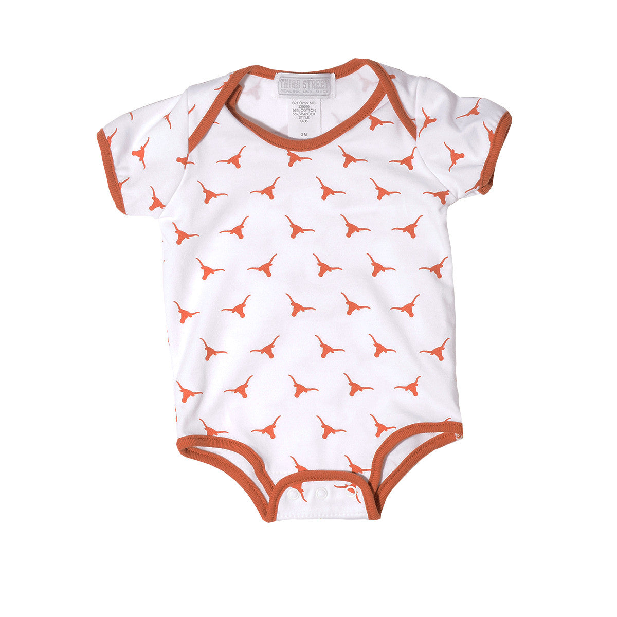 Texas Longhorn Infant Allover Logo Onesie (2 Colors) (2006)