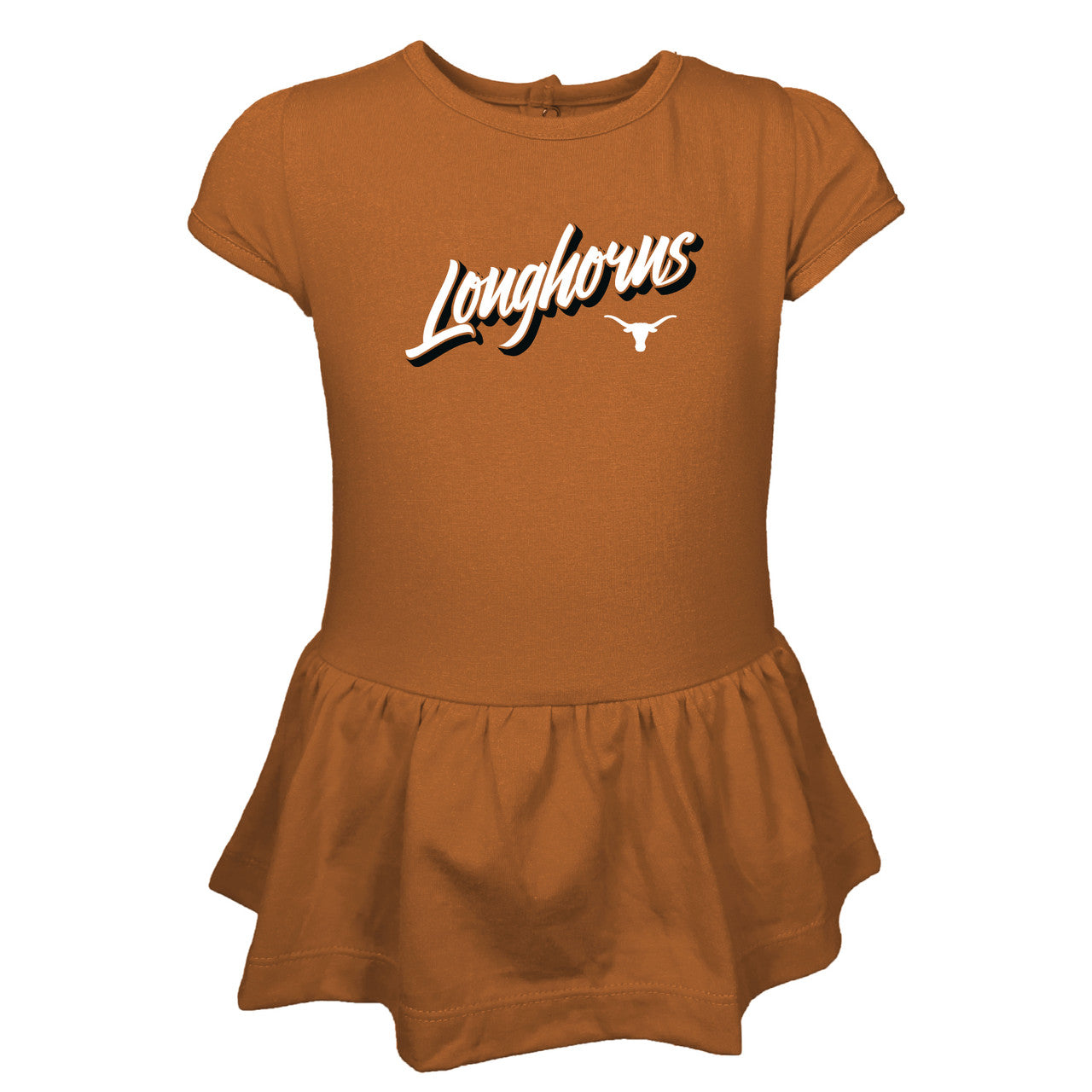 Texas Longhorn Infant Molly Tiered Dress (GARB 22GIT1D01) BO