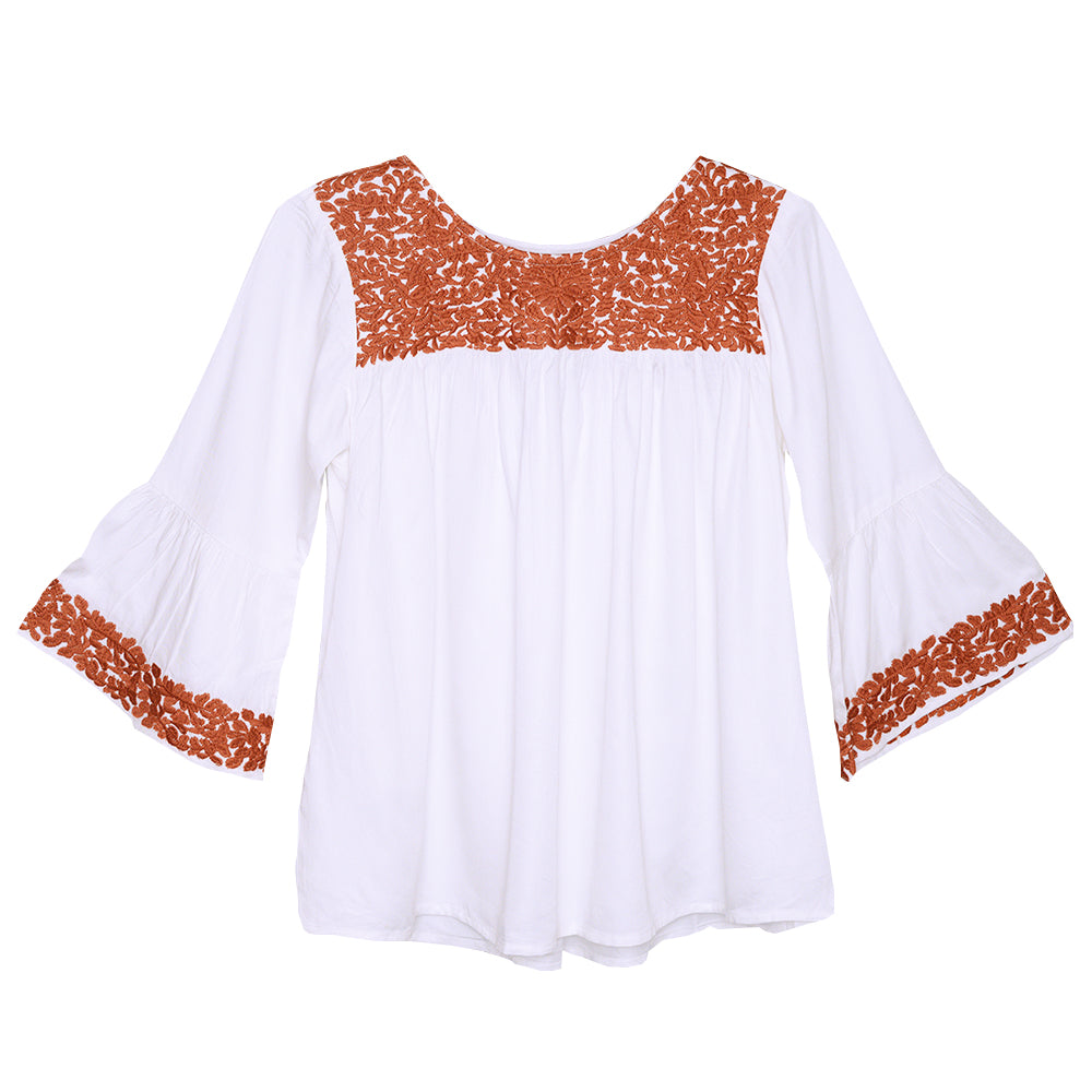 Parsley & Sage Amber Lynn 3/4 Flare Sleeve Top (2 Colors) (22T59C)