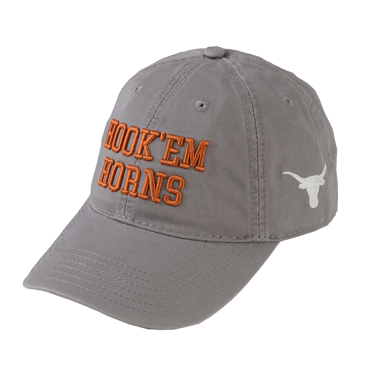Texas Longhorn  Legacy EZA Relaxed  Cap with Embordered Hook'Em (2 Colors ) (2316194)