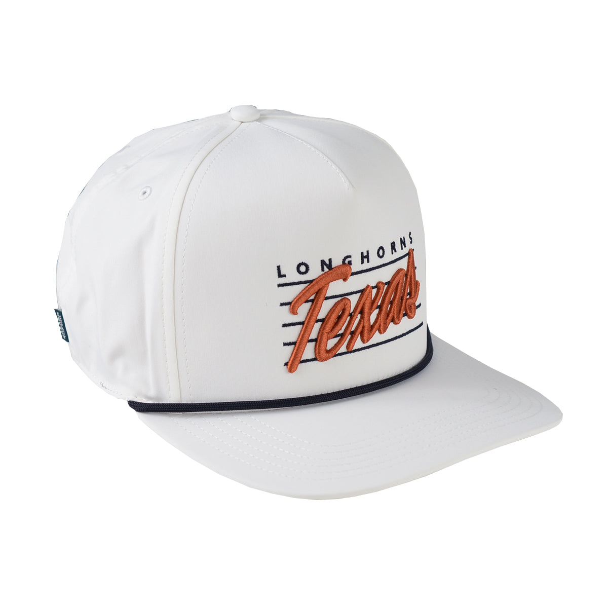 Texas Longhorn  Legacy Capper Cap with Embordered Script Texas (White) (2316197)
