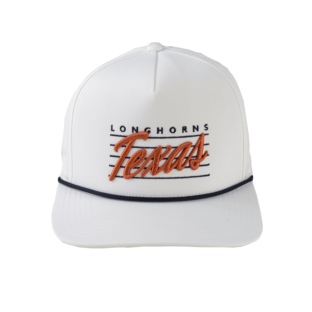 Texas Longhorn  Legacy Capper Cap with Embordered Script Texas (White) (2316197)