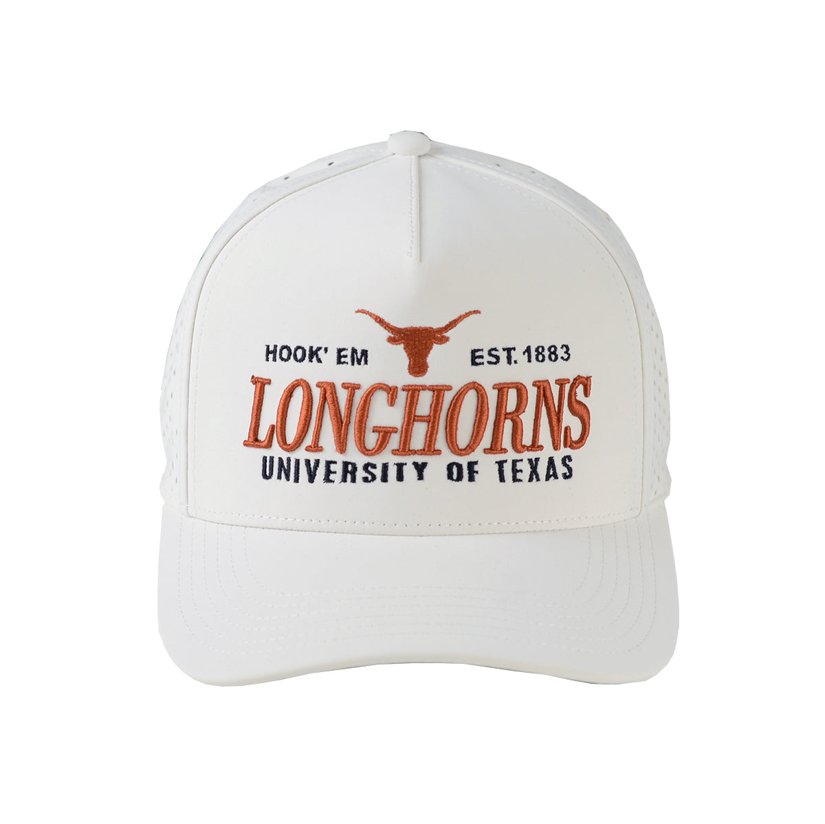 Texas Longhorn Cut Above  Cap with Embordery Longhorns (White) (2316198)