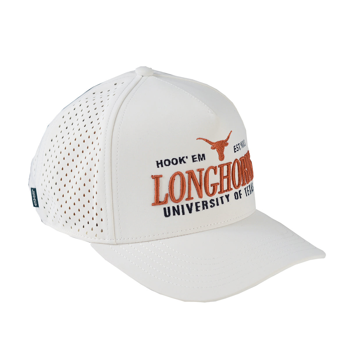 Texas Longhorn Cut Above  Cap with Embordery Longhorns (White) (2316198)