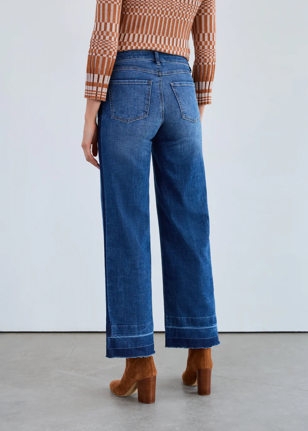FDJ French Dressing Olivia Wide Leg Jean  (2321809)(Medium Blue)