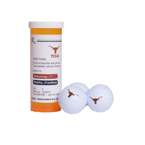 Texas Longhorn Rx Golf Balls (3) (23358W)