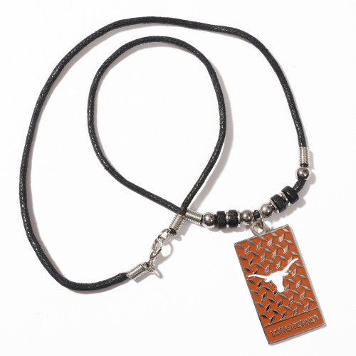 Texas Longhorn License Plate Necklace