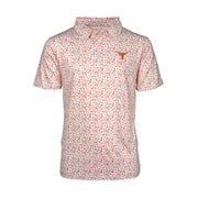 Texas Longhorn Toddler Boys Mini Print Logo Polo (23BTT1T04) WHT/BO