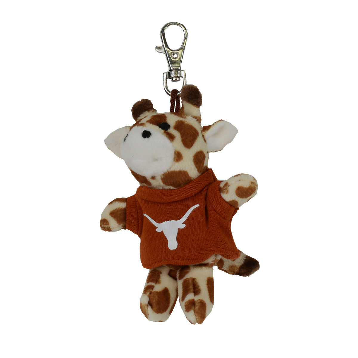 Texas Longhorn Plush Pals  4" Clip Animals with Jersey Keychains (Multiple Styles )