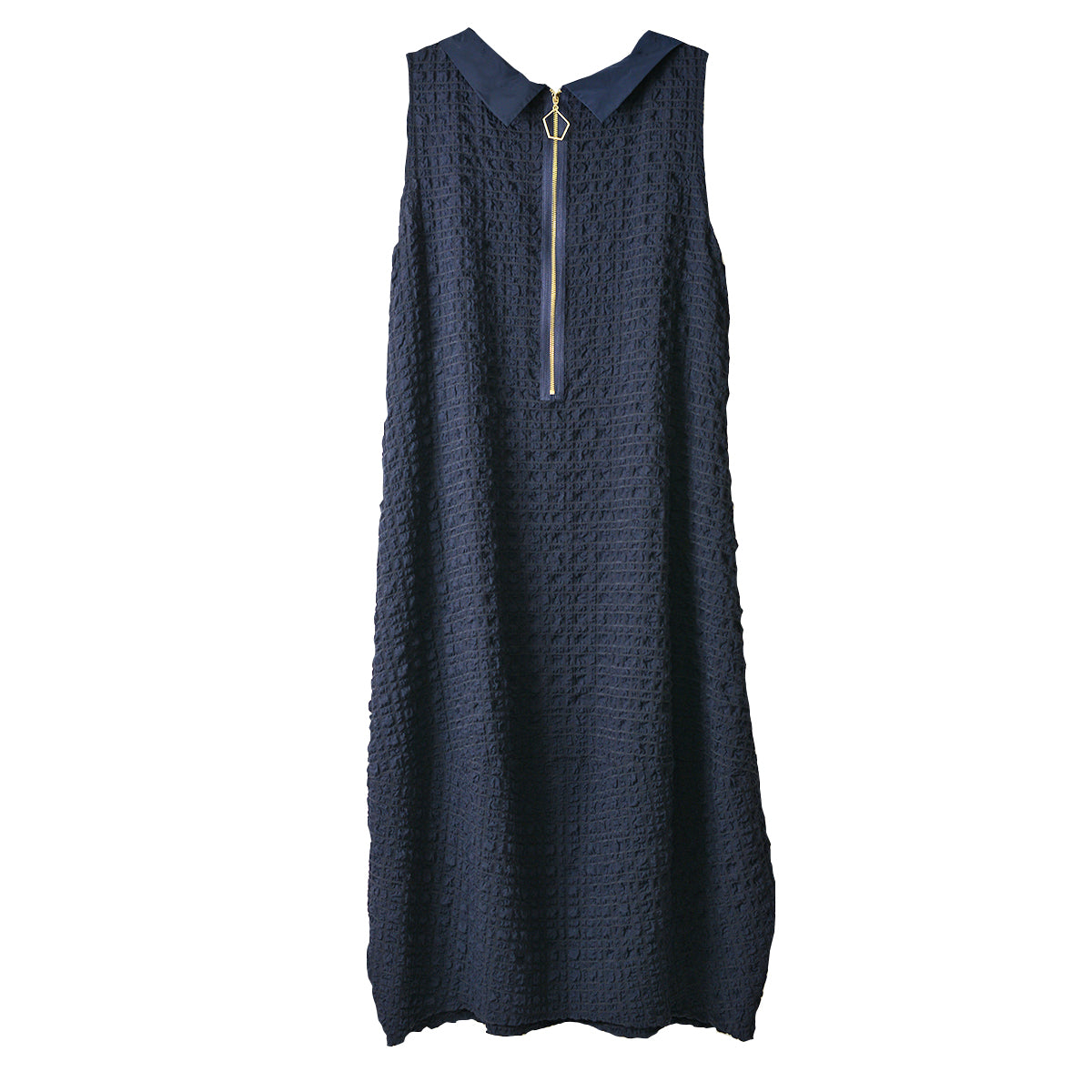Joseph Ribkoff Textured Woven Cocoon  Sleeveless Dress (241204)(Midnight Blue)