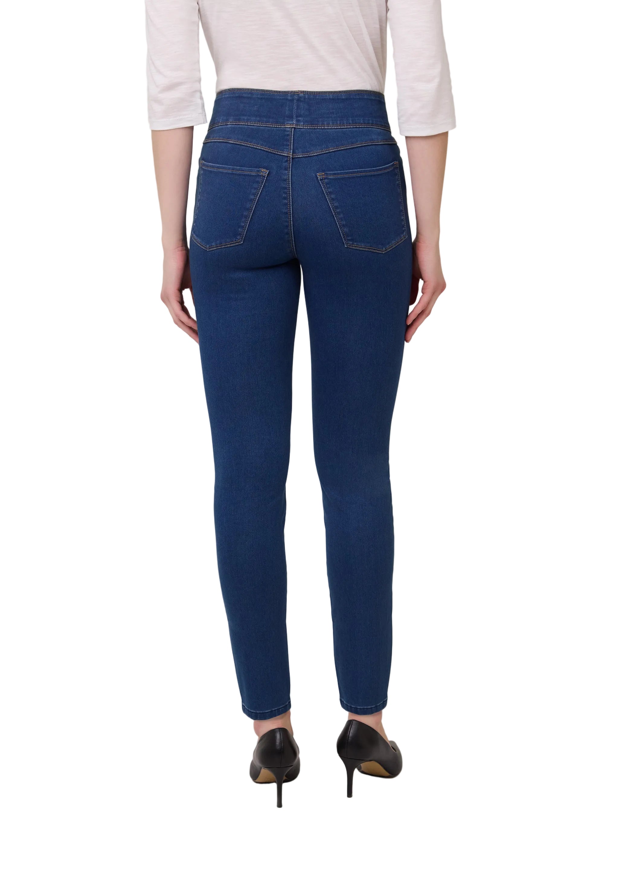 FDJ French Dressing Pull-On Slim Ankle Jean (241806N)(Indigo)