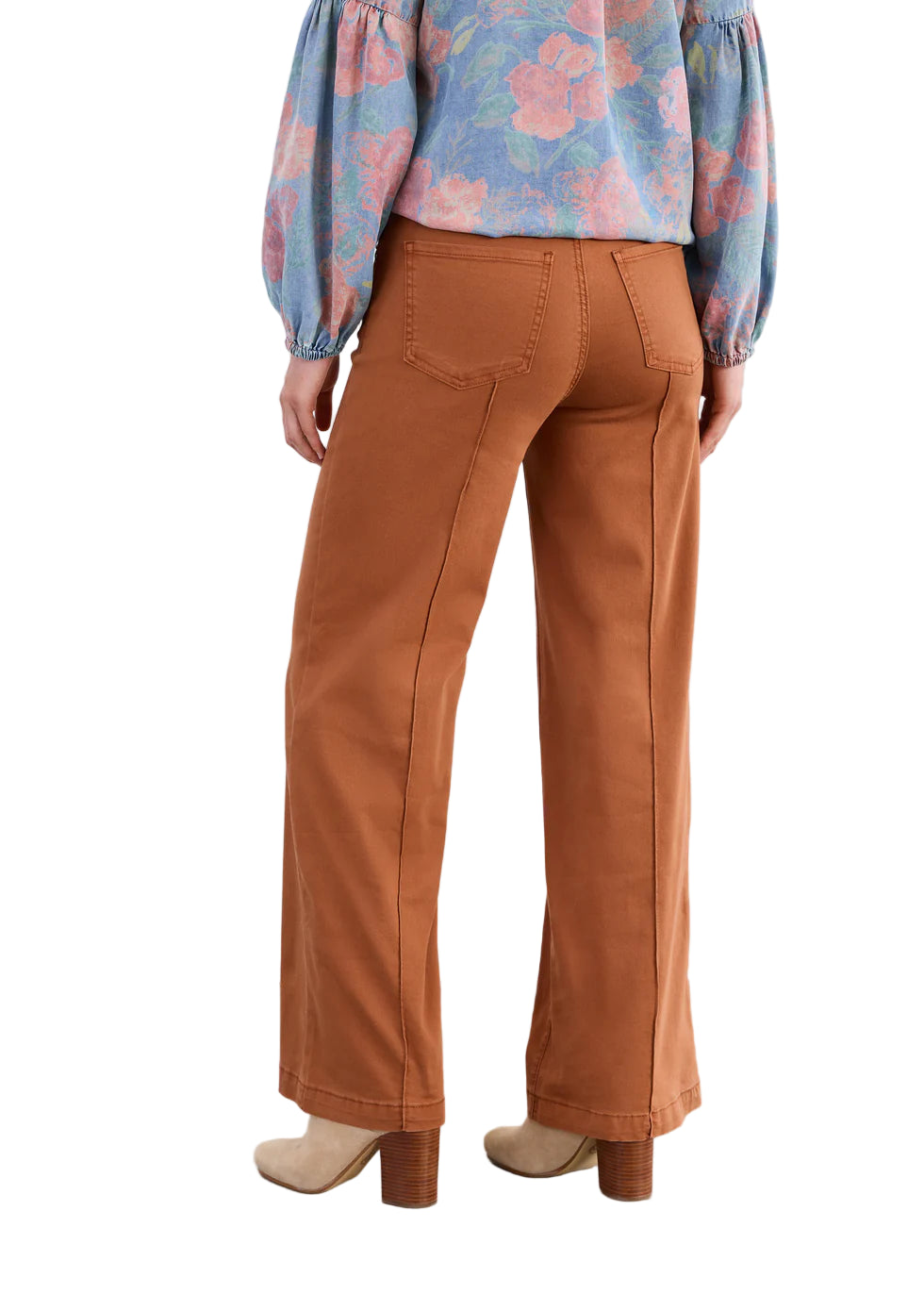 FDJ French Dressing Olivia Wide Leg Pintuck Jean (2447511)(Bronze)