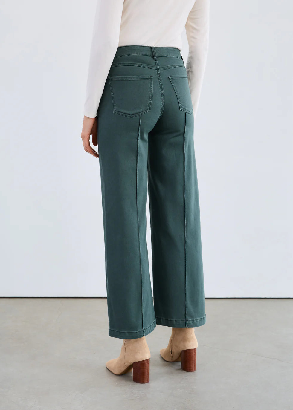 FDJ French Dressing Olivia Wide leg Pintuck Jean (507779)(Spruce)